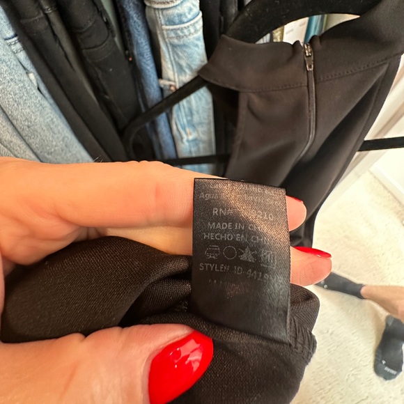 Windsor Black High Neck Gown with lace detail prom wedding black tie event M - Picture 15 of 16